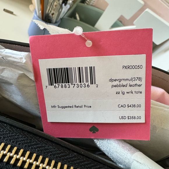 KATE SPADE ZEEZEE LARGE WORK TOTE - Picture 4 of 11